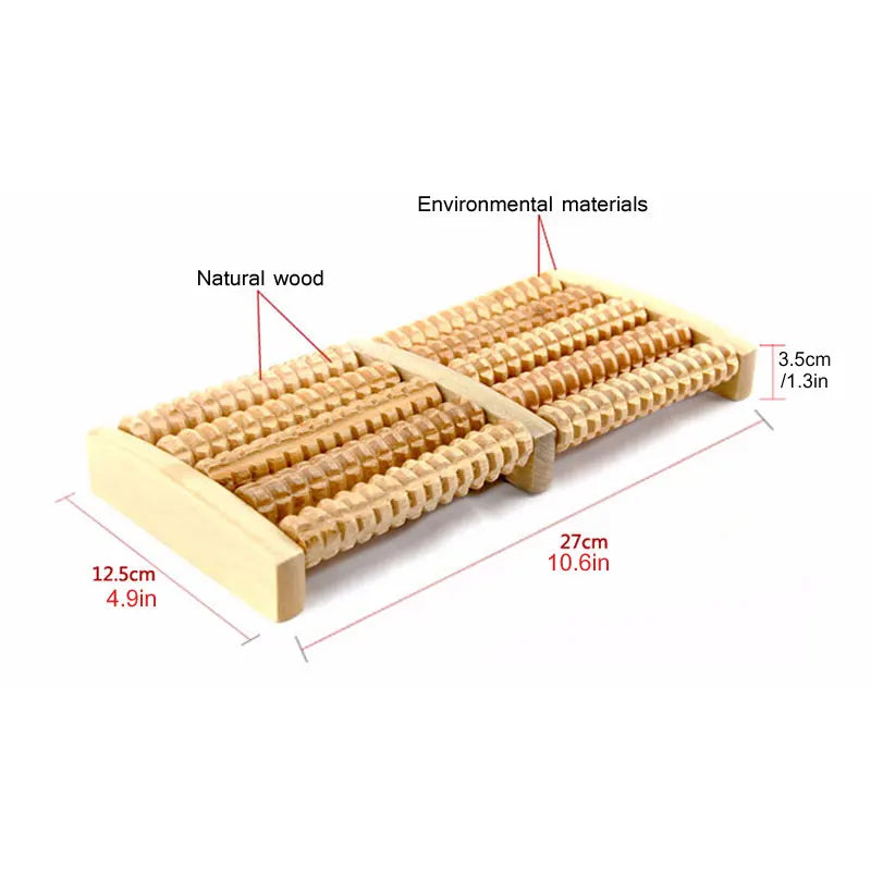 Wooden Foot Massage Roller