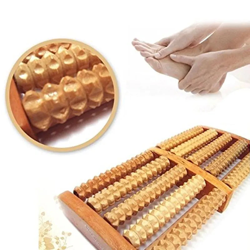 Wooden Foot Massage Roller