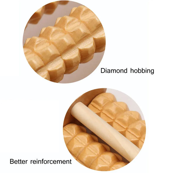 Wooden Foot Massage Roller